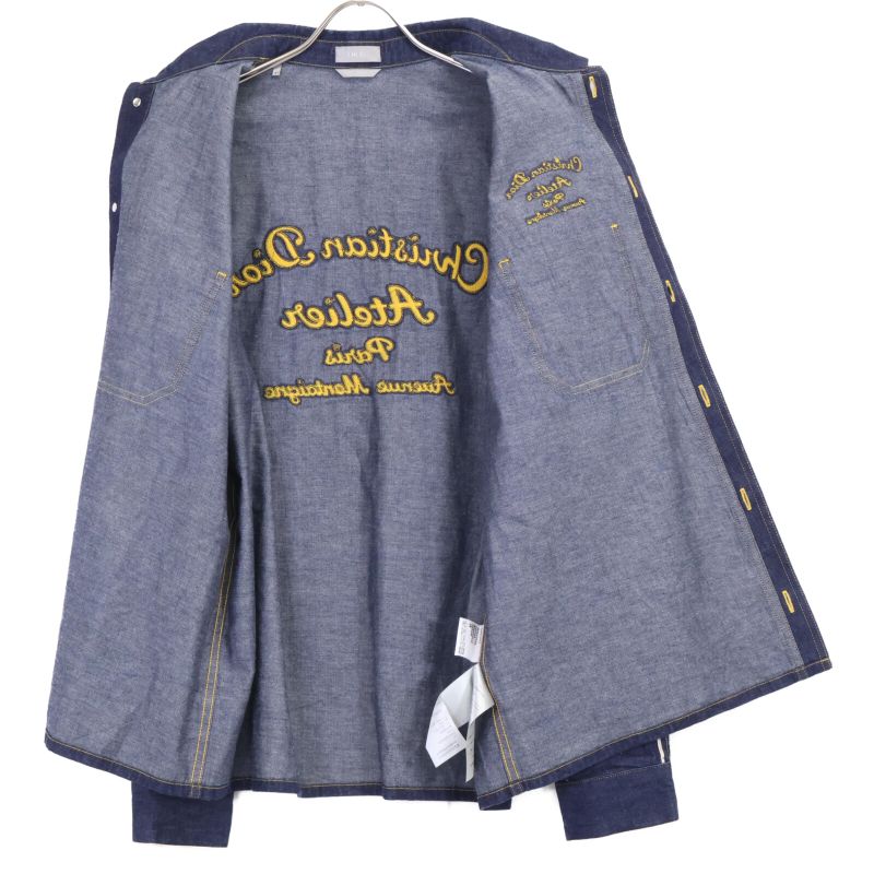 DIOR [official In Japan] 213d589ay506 Denim Long-sleeved Shirt With Logo