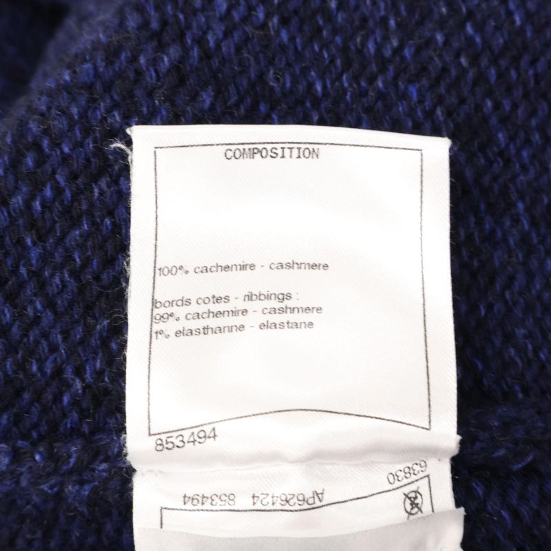 ChanelP73911k10586 Coco Mark 100% Cashmere Knit Sweater 36