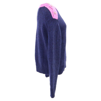 ChanelP73911k10586 Coco Mark 100% Cashmere Knit Sweater 36