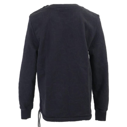 Chanel [] P59465k07820 Coco Mark Button Camellia Embroidery Sweatshirt 40