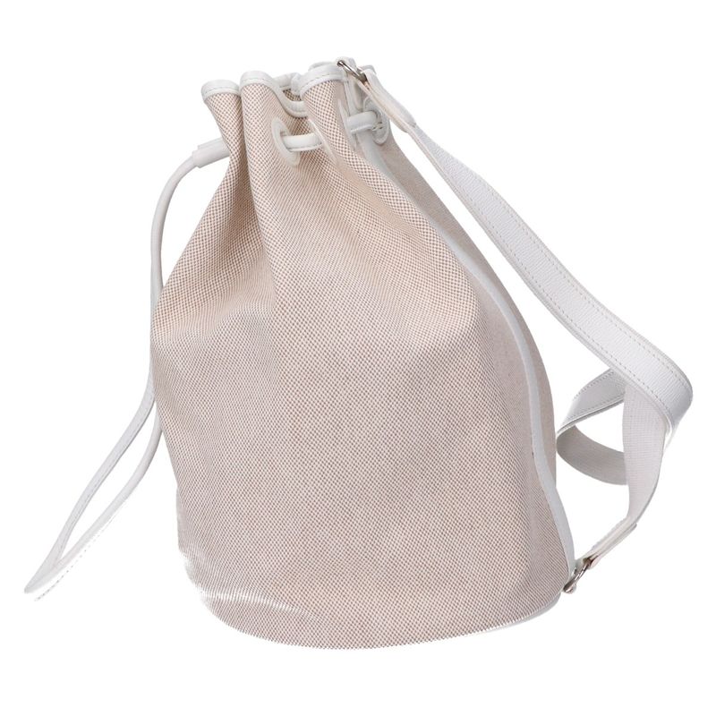 Hermes Toile Ashe Sac Marine Recife PM One Shoulder Drawstring Ring