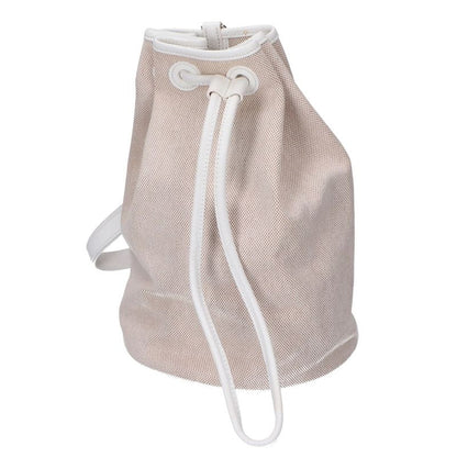 Hermes Toile Ashe Sac Marine Recife PM One Shoulder Drawstring Ring
