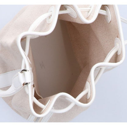 Hermes Toile Ashe Sac Marine Recife PM One Shoulder Drawstring Ring