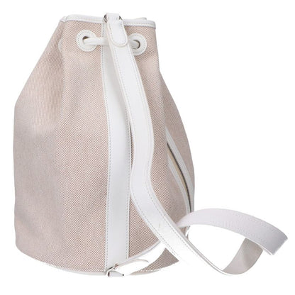 Hermes Toile Ashe Sac Marine Recife PM One Shoulder Drawstring Ring