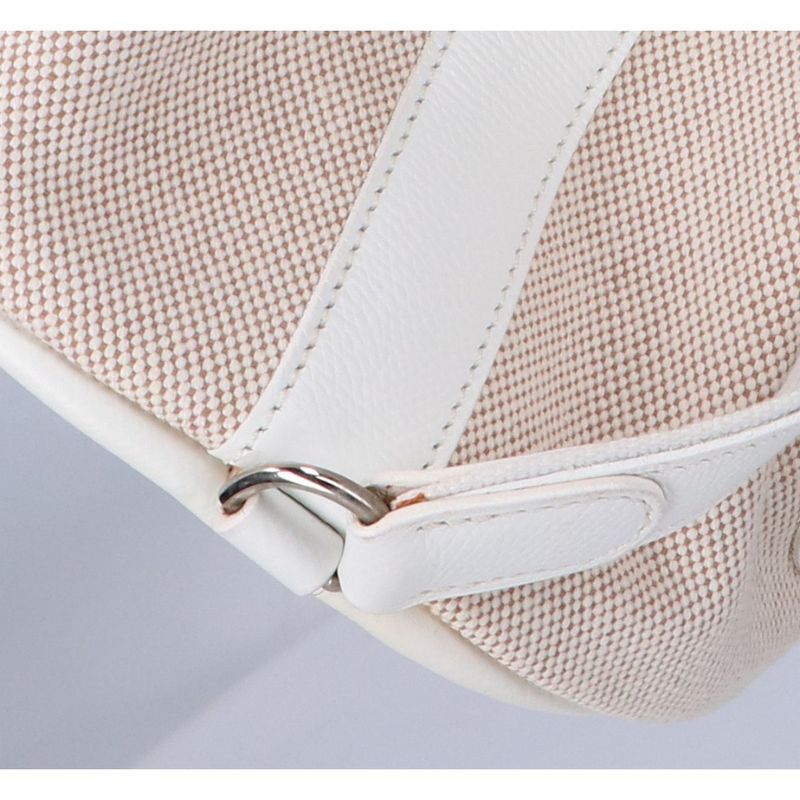 Hermes Toile Ashe Sac Marine Recife PM One Shoulder Drawstring Ring