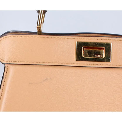 Fendi 8bn335 Peekaboo Iseeu Petite Peekaboo Petite Nappa Leather 2way Handbag