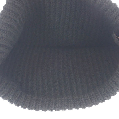 Louis Vuitton Beanie LV Headline M77872 Knit Cap Wool Black Noir Black Women