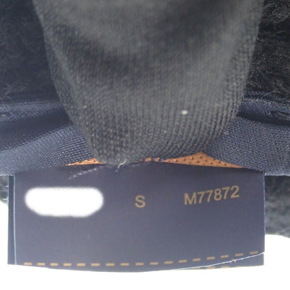 Louis Vuitton Beanie LV Headline M77872 Knit Cap Wool Black Noir Black Women