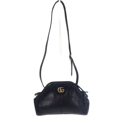 Gucci Rebel Small Taiga Head 524620 Shoulder Bag Calf Black Gold Hardware