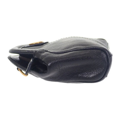 Gucci Rebel Small Taiga Head 524620 Shoulder Bag Calf Black Gold Hardware