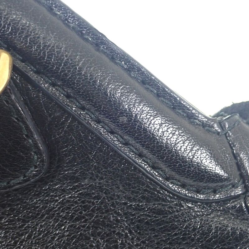 Gucci Rebel Small Taiga Head 524620 Shoulder Bag Calf Black Gold Hardware