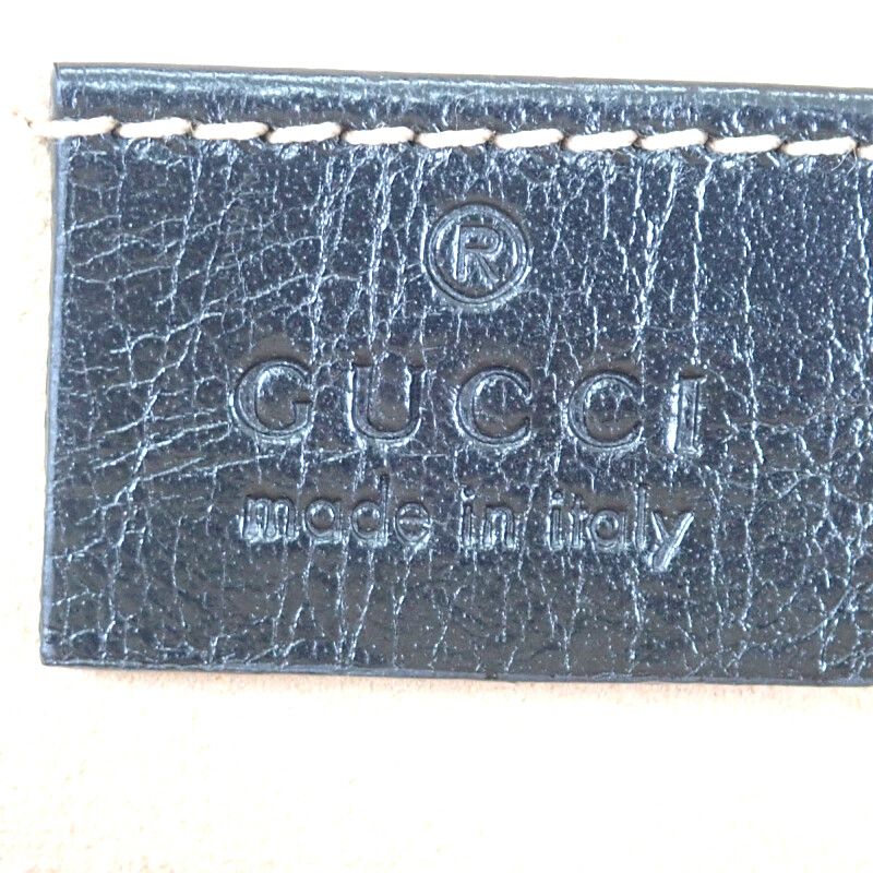 Gucci Rebel Small Taiga Head 524620 Shoulder Bag Calf Black Gold Hardware