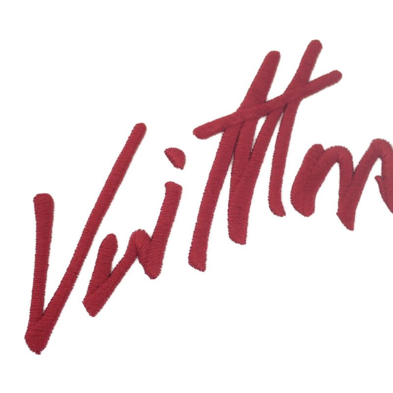 Louis Vuitton Crop Top XS 1ahjhr Short Sleeve T-shirt Cursive Signature White