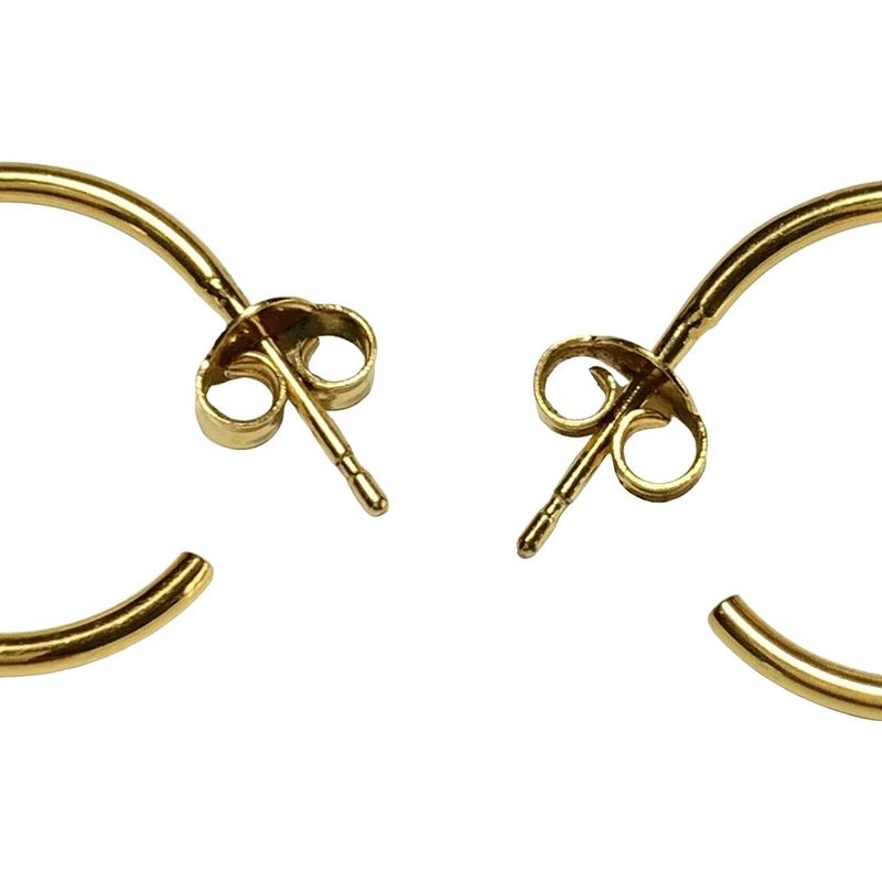 Celine Earrings Beautiful Mayon Triomphe Hoop 46w316bra.35or Gold