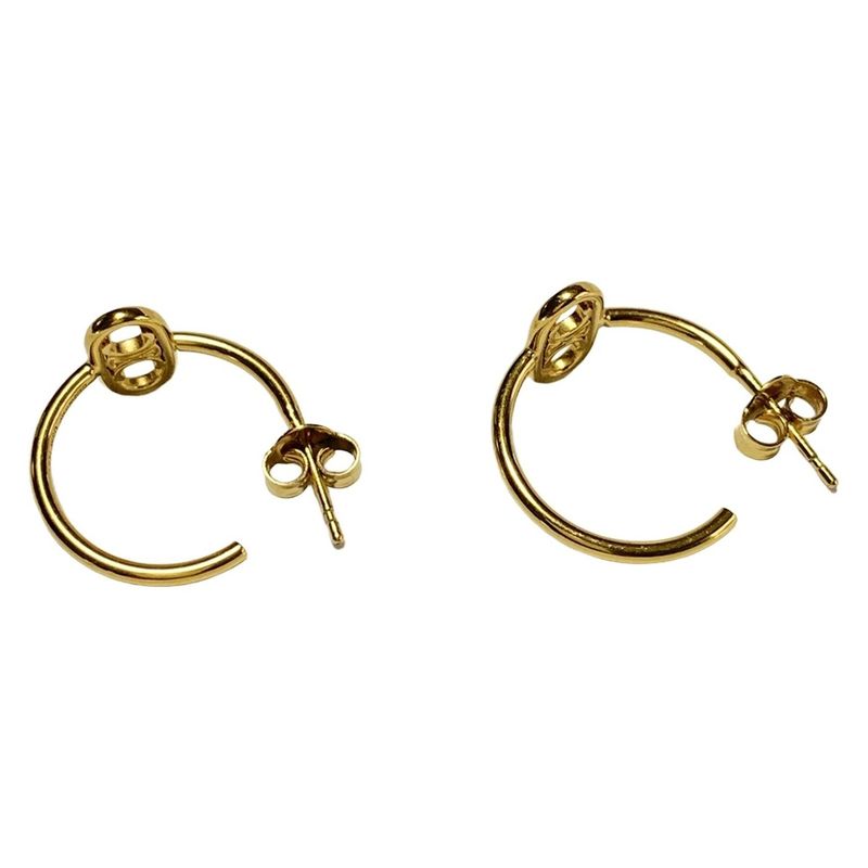 Celine Earrings Beautiful Mayon Triomphe Hoop 46w316bra.35or Gold