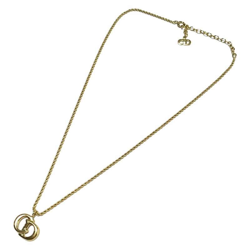Dior/christian Dior Necklace - Gold CD Motif