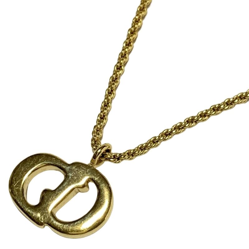 Dior/christian Dior Necklace - Gold CD Motif