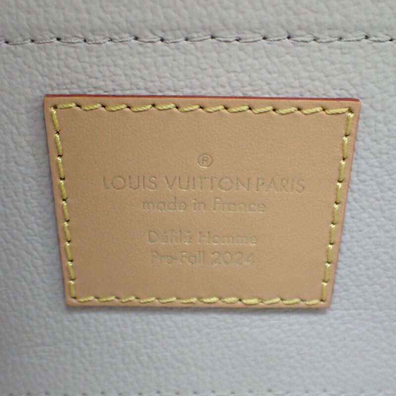 Louis Vuitton Rocker Top Kit N40753 Handbag Damier Denim Leather Blue Gold