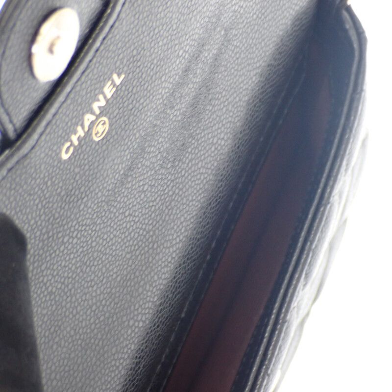 Chanel Flap Phone Case Ap2096_b10583_c3906 Shoulder Bag Calf Black Gold