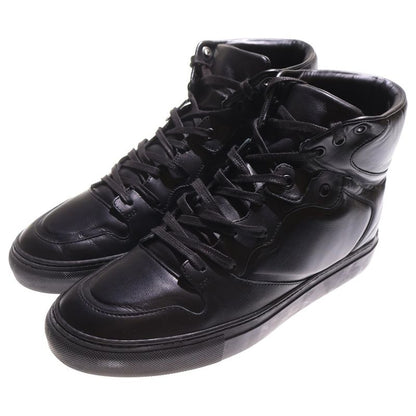 Balenciaga High Top Sneaker Leather High Cut Sneaker Black