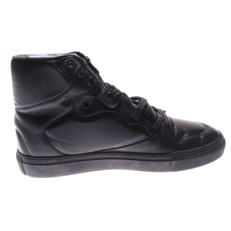 Balenciaga High Top Sneaker Leather High Cut Sneaker Black