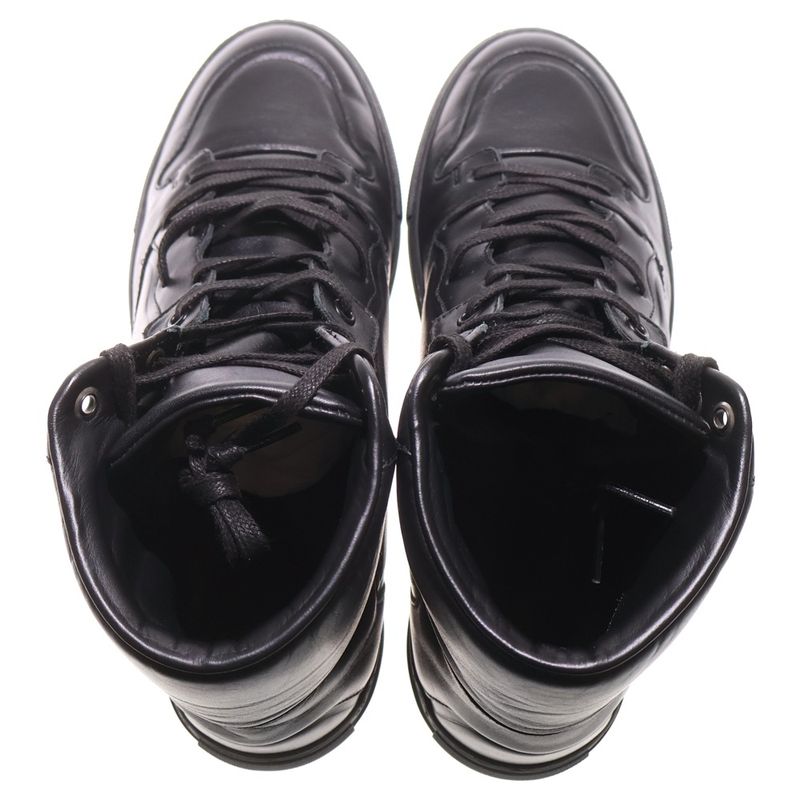 Balenciaga High Top Sneaker Leather High Cut Sneaker Black