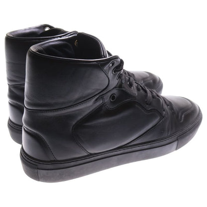 Balenciaga High Top Sneaker Leather High Cut Sneaker Black