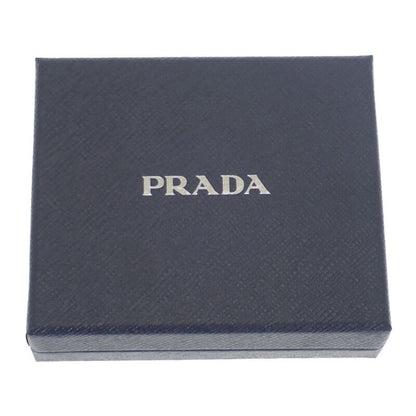 Prada Re-nylon Card Case 2ml049_2dmh_f0002 Fold Wallet Saffiano Black Silver