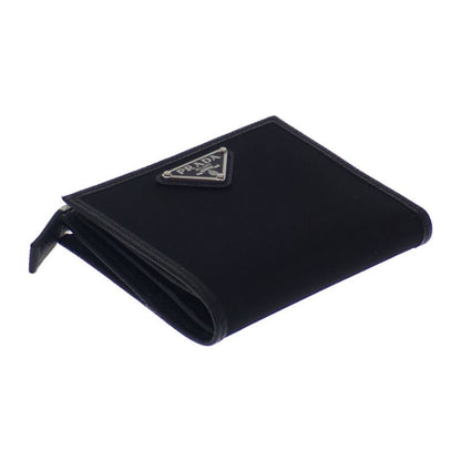Prada Re-nylon Card Case 2ml049_2dmh_f0002 Fold Wallet Saffiano Black Silver