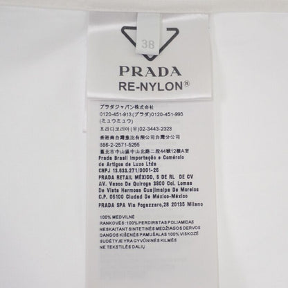 Prada Re-nylon Cotton Shirt 38 P415fs2121yy2 Long Sleeve Shirt Cotton Recycled