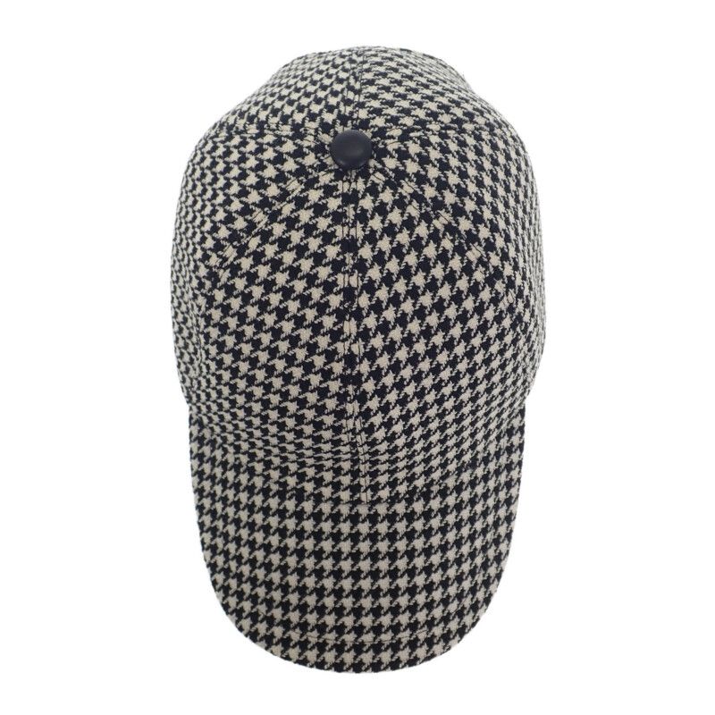 Christian DIOR Baseball Staggered 25pdp922i120 Cap Wool Nylon Silk Black White