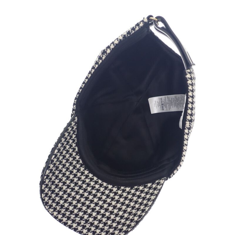 Christian DIOR Baseball Staggered 25pdp922i120 Cap Wool Nylon Silk Black White