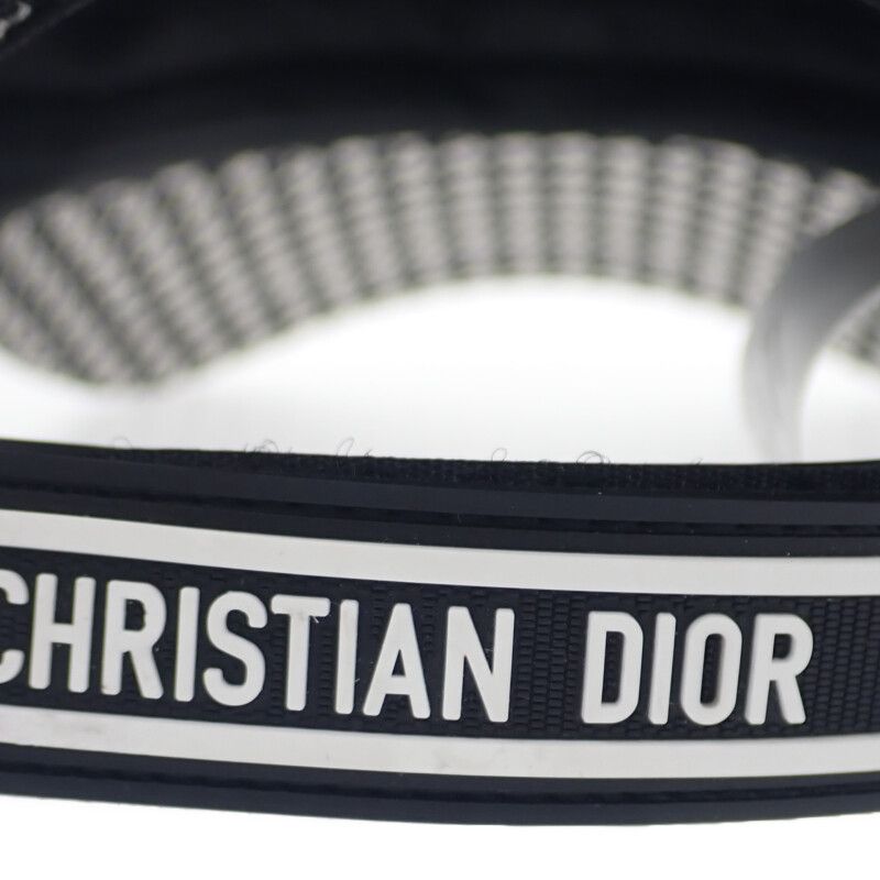 Christian DIOR Baseball Staggered 25pdp922i120 Cap Wool Nylon Silk Black White