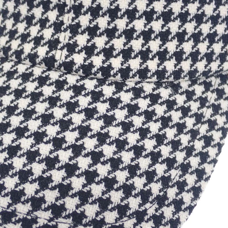 Christian DIOR Baseball Staggered 25pdp922i120 Cap Wool Nylon Silk Black White