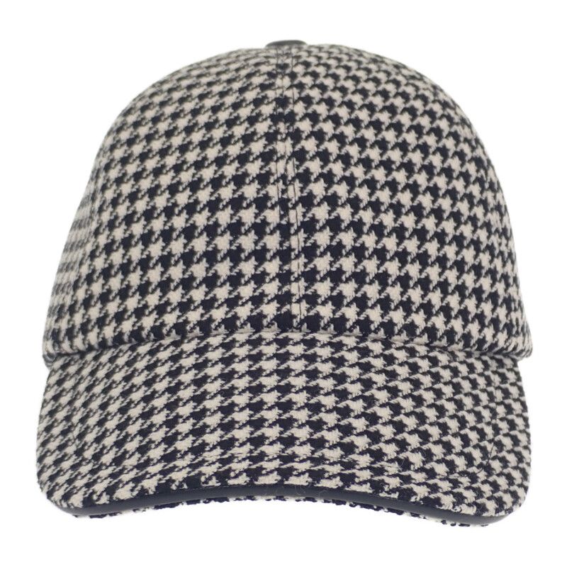 Christian DIOR Baseball Staggered 25pdp922i120 Cap Wool Nylon Silk Black White