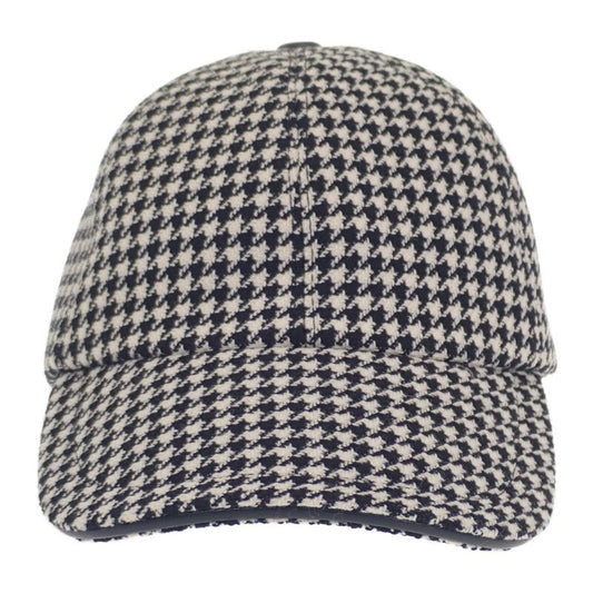 Christian DIOR Baseball Staggered 25pdp922i120 Cap Wool Nylon Silk Black White