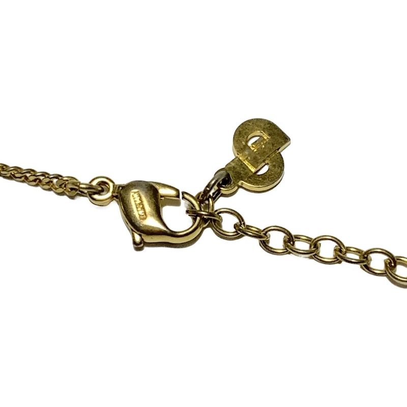Dior/christian Dior Necklace - Gold And Clear