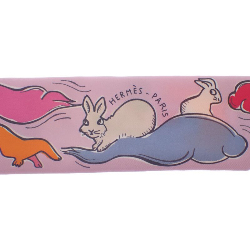 Hermes Twilly Mille ET UN Lapins The Thousand And One Rabbits 064007s 03 Scarf