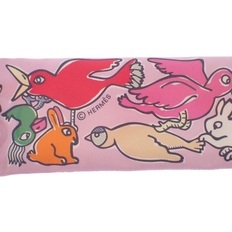 Hermes Twilly Mille ET UN Lapins The Thousand And One Rabbits 064007s 03 Scarf