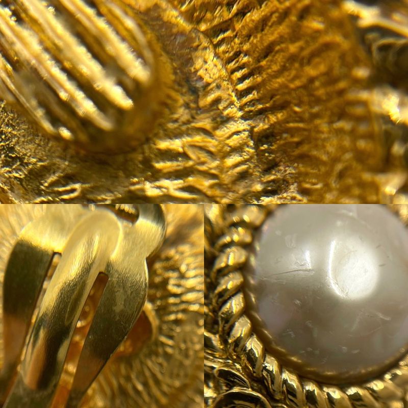 Chanel Earrings Ladies Chain Design Round Coco Mark Coco Accessories Chanel GP