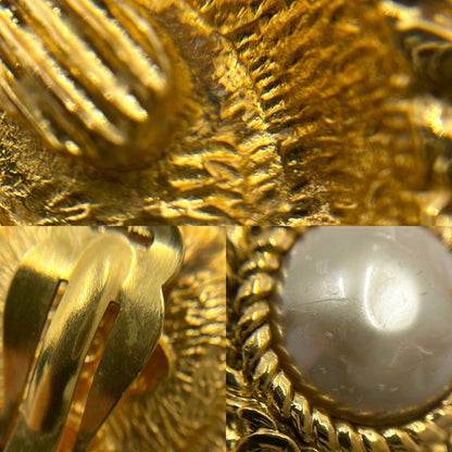 Chanel Earrings Ladies Chain Design Round Coco Mark Coco Accessories Chanel GP