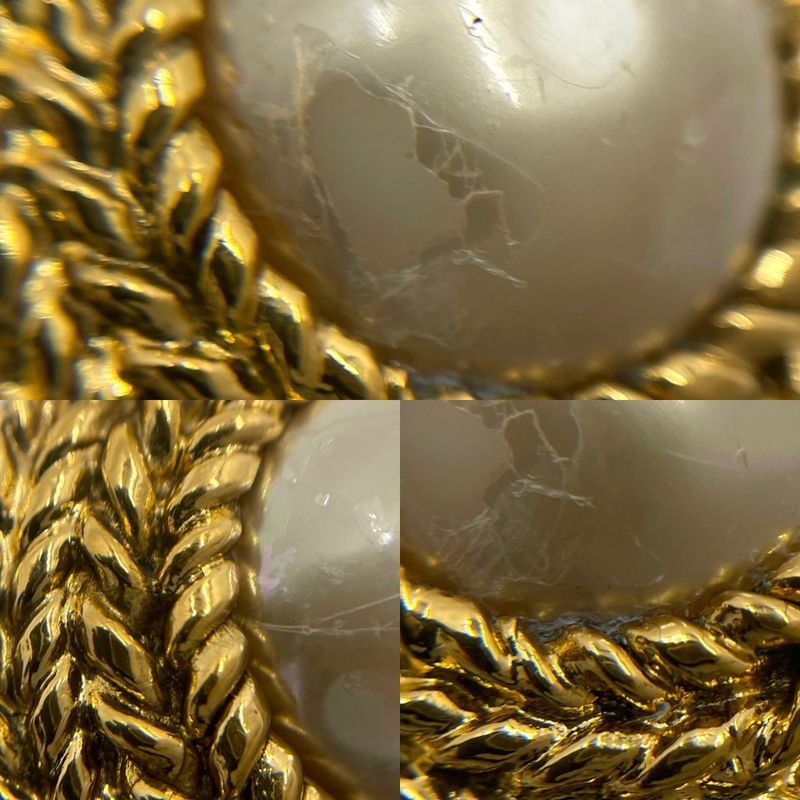 Chanel Earrings Ladies Chain Design Round Coco Mark Coco Accessories Chanel GP