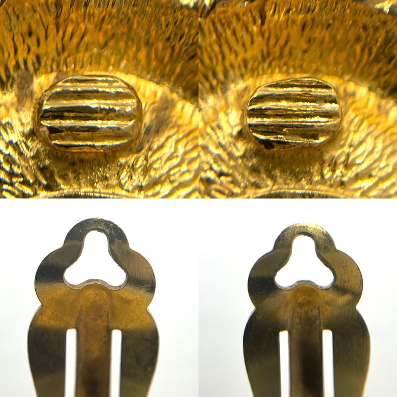 Chanel Earrings Ladies Chain Design Round Coco Mark Coco Accessories Chanel GP