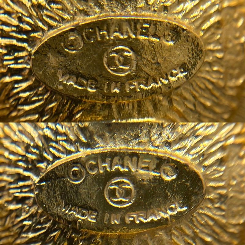 Chanel Earrings Ladies Chain Design Round Coco Mark Coco Accessories Chanel GP