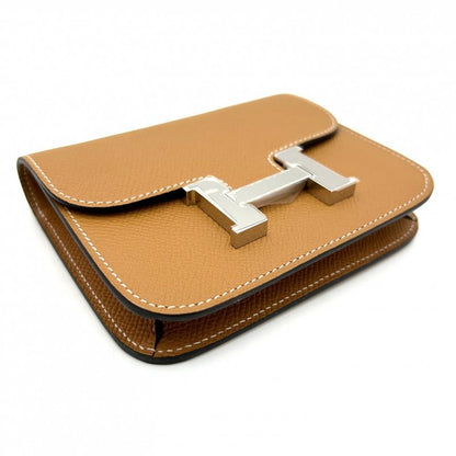 Hermes Bifold Wallet Women Constance Slim Wallet Compact Wallet H Logo Hermes B