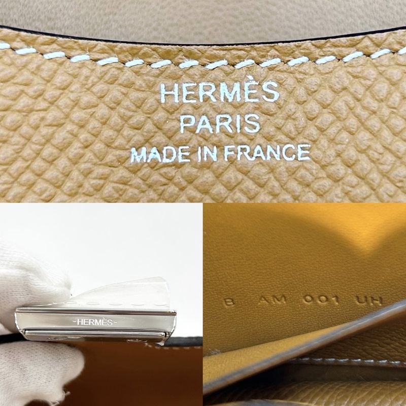Hermes Bifold Wallet Women Constance Slim Wallet Compact Wallet H Logo Hermes B