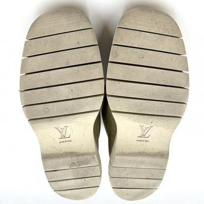 Louis Vuitton Boots Men's Square Line Ankle Boots Monogram Short Boots Shoes 6