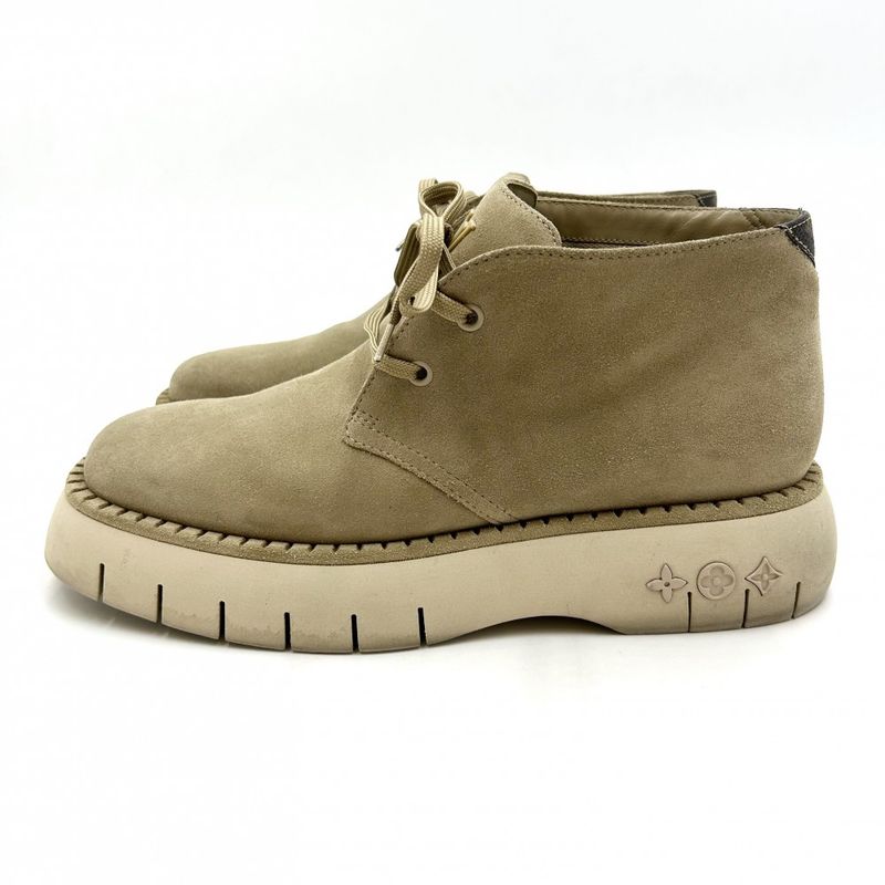 Louis Vuitton Boots Square Line Ankle Monogram Short Shoes 6