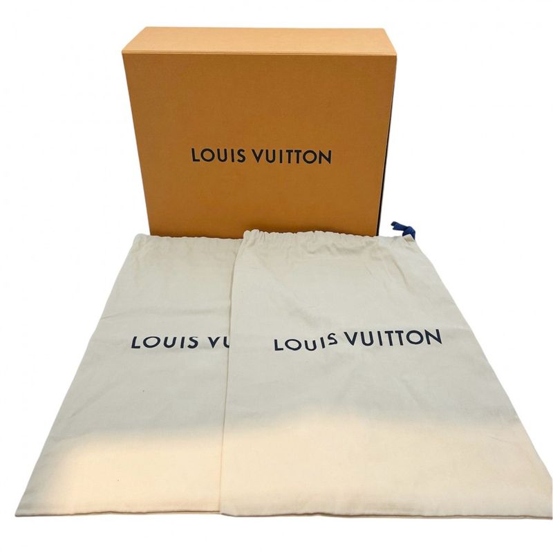 Louis Vuitton Boots Men's Square Line Ankle Boots Monogram Short Boots Shoes 6