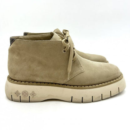 Louis Vuitton Boots Men's Square Line Ankle Boots Monogram Short Boots Shoes 6